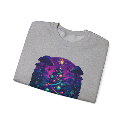 Psychedelic Christmas Tree, Unisex Heavy Blend™ Crewneck Sweatshirt