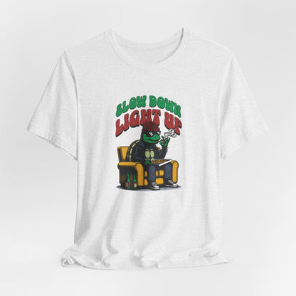 Slow Turtle, Unisex Jersey Short Sleeve Tee