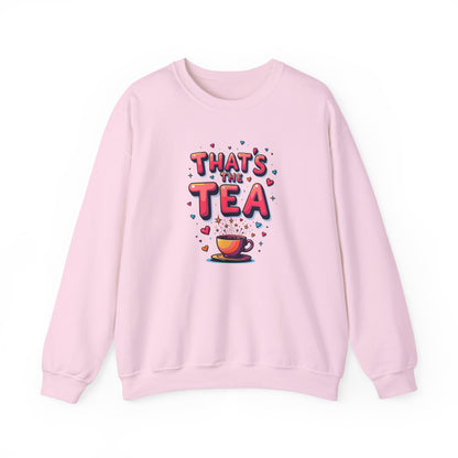 Sweatshirt — "That's the Tea" Cozy Crewneck for Tea Lovers