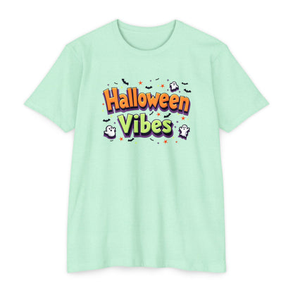 Halloween Vibes Unisex T-Shirt, Spooky Tee, Fall Fashion, Halloween Party Shirt, Gift for Ghost Lovers, Casual Autumn Wear