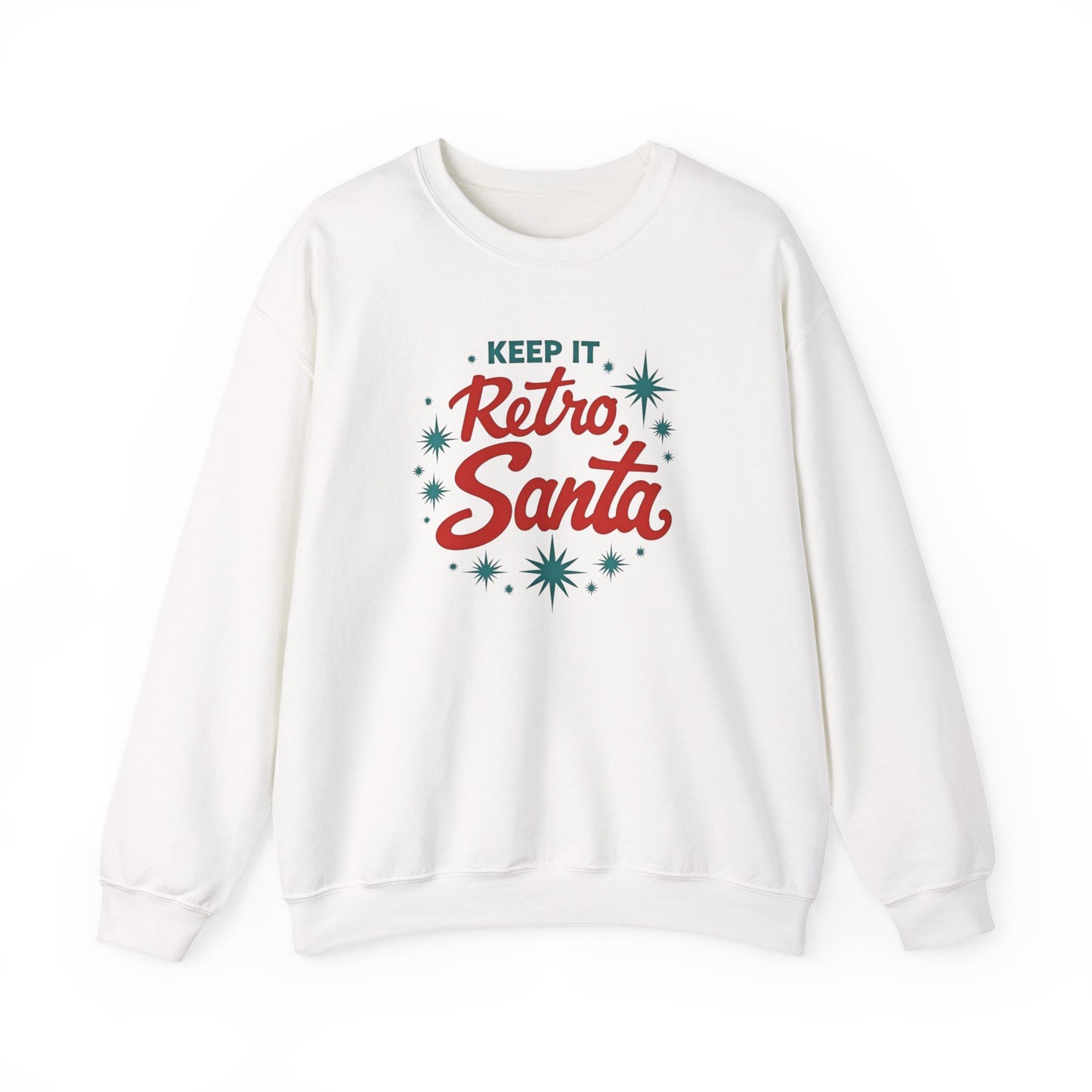 Retro Santa Sweatshirt — Vintage Holiday Crewneck