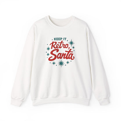 Retro Santa Sweatshirt — Vintage Holiday Crewneck
