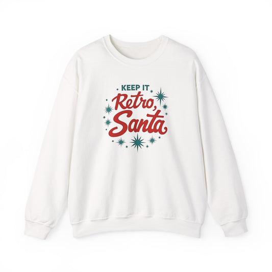 Retro Santa Sweatshirt — Vintage Holiday Crewneck