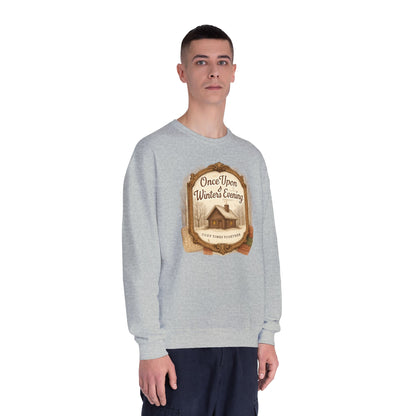 Once Upon a Winter's Cabin, Evening Sweatshirt — Cozy Vintage Holiday Crewneck