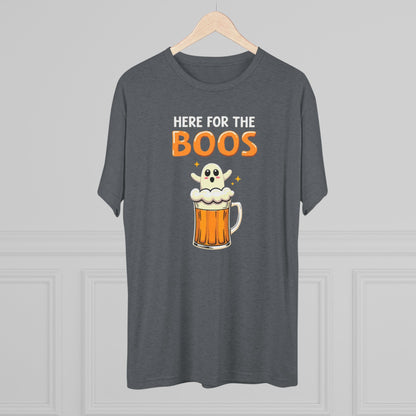 Here For The Boos Halloween T-Shirt — Ghost Beer Party Tee