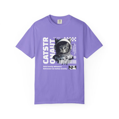 Castronaut, Astronaut Cat, Unisex Garment-Dyed T-shirt