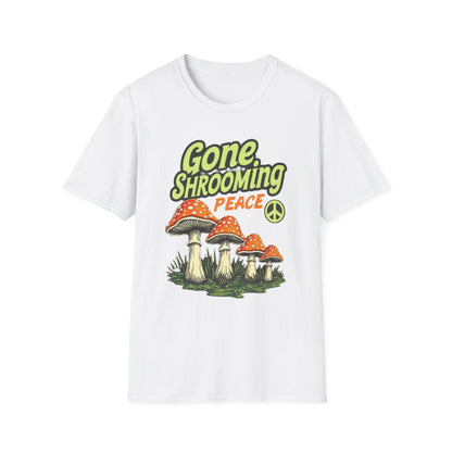 Gone Shrooming Unisex T-Shirt - Funny Mushroom Tee for Nature Lovers, Gift for Hikers, Campers, and Outdoor Enthusiasts - Psychonaut Swag
