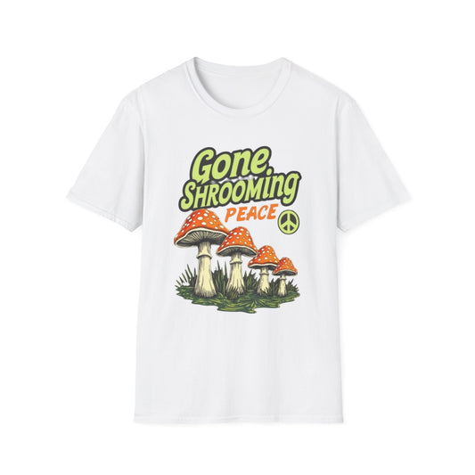 Gone Shrooming Unisex T-Shirt - Funny Mushroom Tee for Nature Lovers, Gift for Hikers, Campers, and Outdoor Enthusiasts - Psychonaut Swag