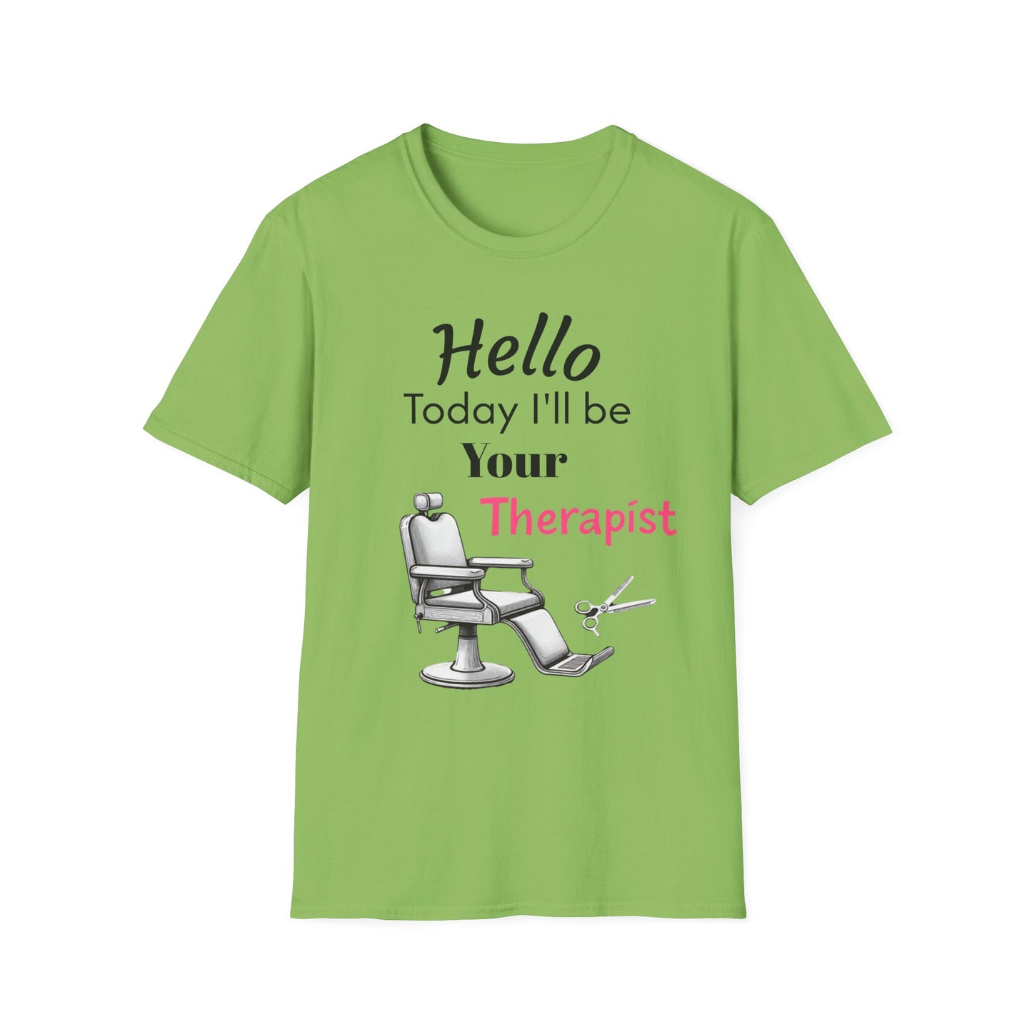 Hair stylist therapy, Unisex Softstyle T-Shirt | Perfect Gift for Barbers, Stylists, Hairdressers, Funny Tee for Self-Care Sundays, Hair Salon [...] - Psychonaut Swag