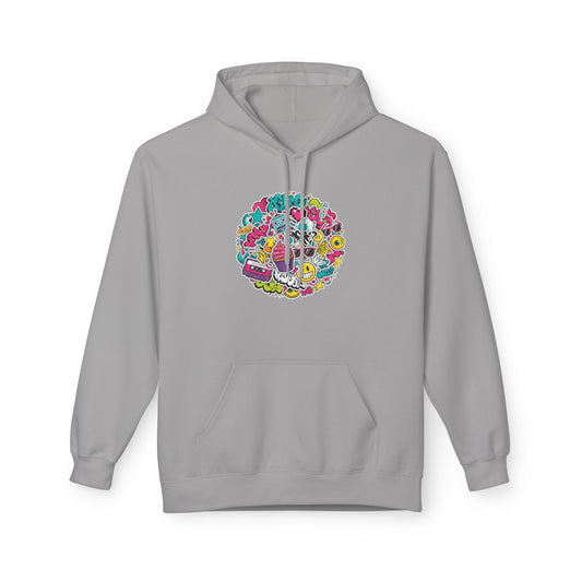 Colorful Retro Doodles Graphic Pullover