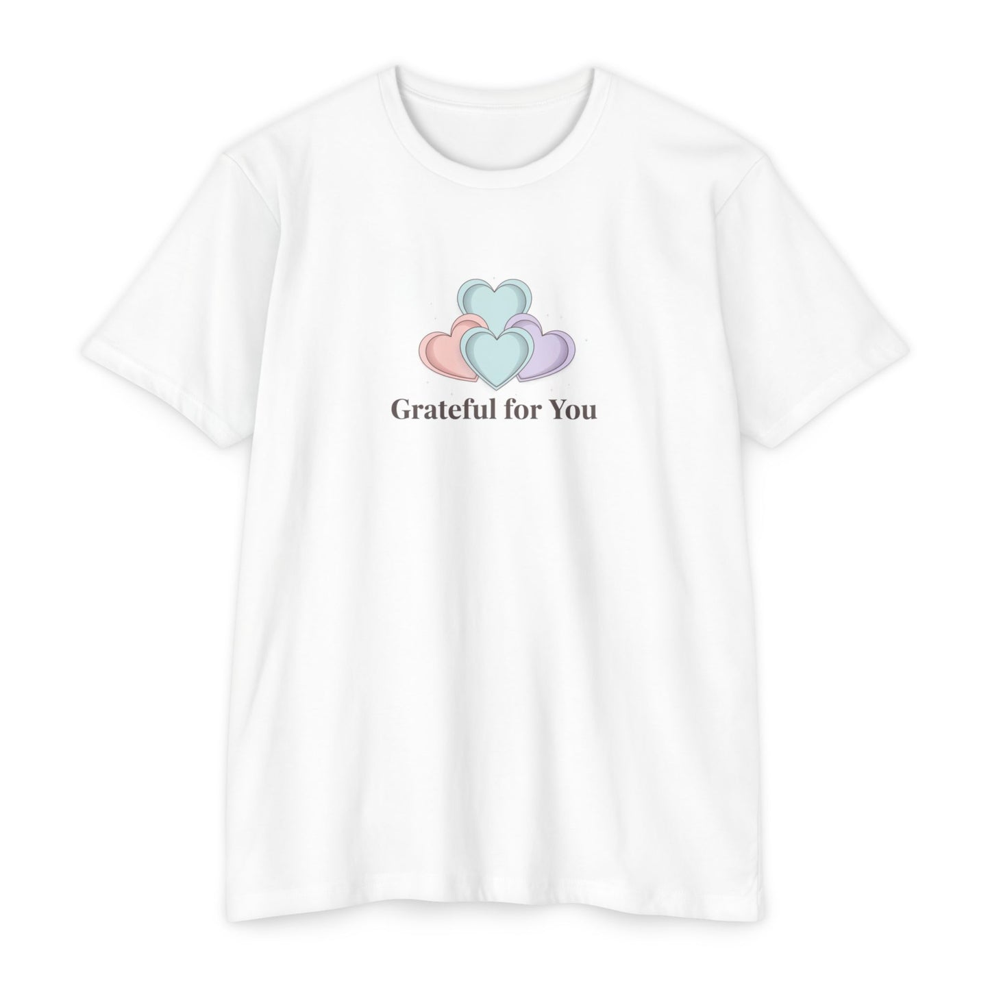 Grateful For You Heart Graphic T-Shirt