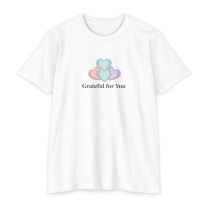 Grateful For You Heart Graphic T-Shirt
