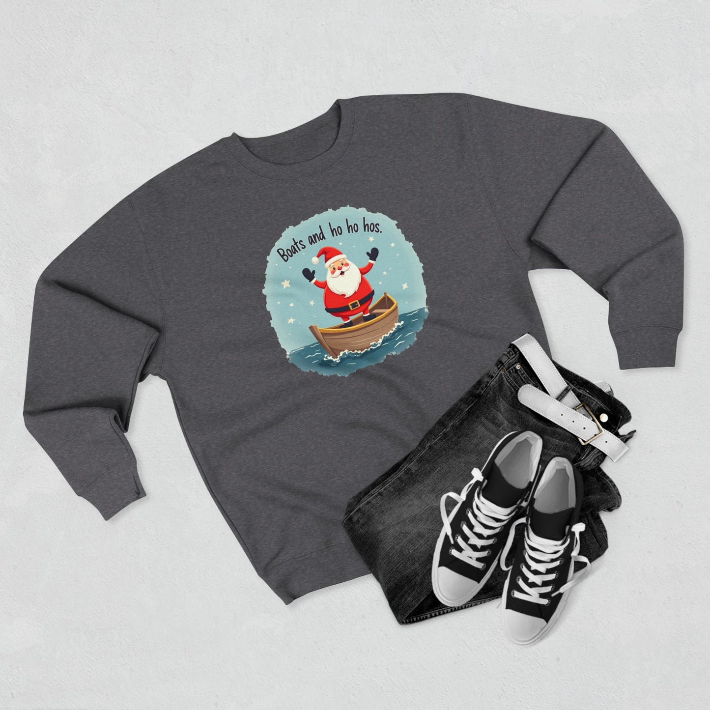 Boats and Ho Ho Hos, Unisex Crewneck Sweatshirt