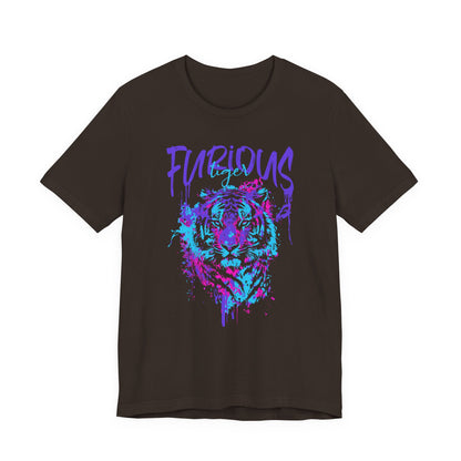 Furious Tiger, Unisex Jersey Short Sleeve Tee