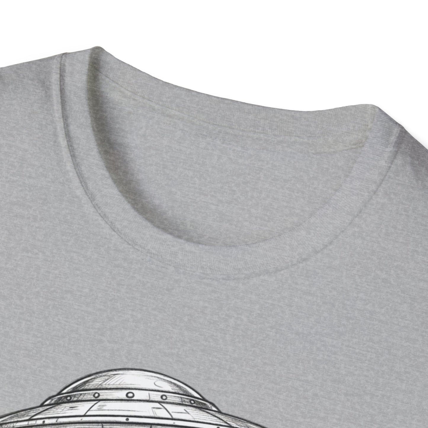 Alien Abduction Easter Bunny T-Shirt — UFO Beaming Candy Design