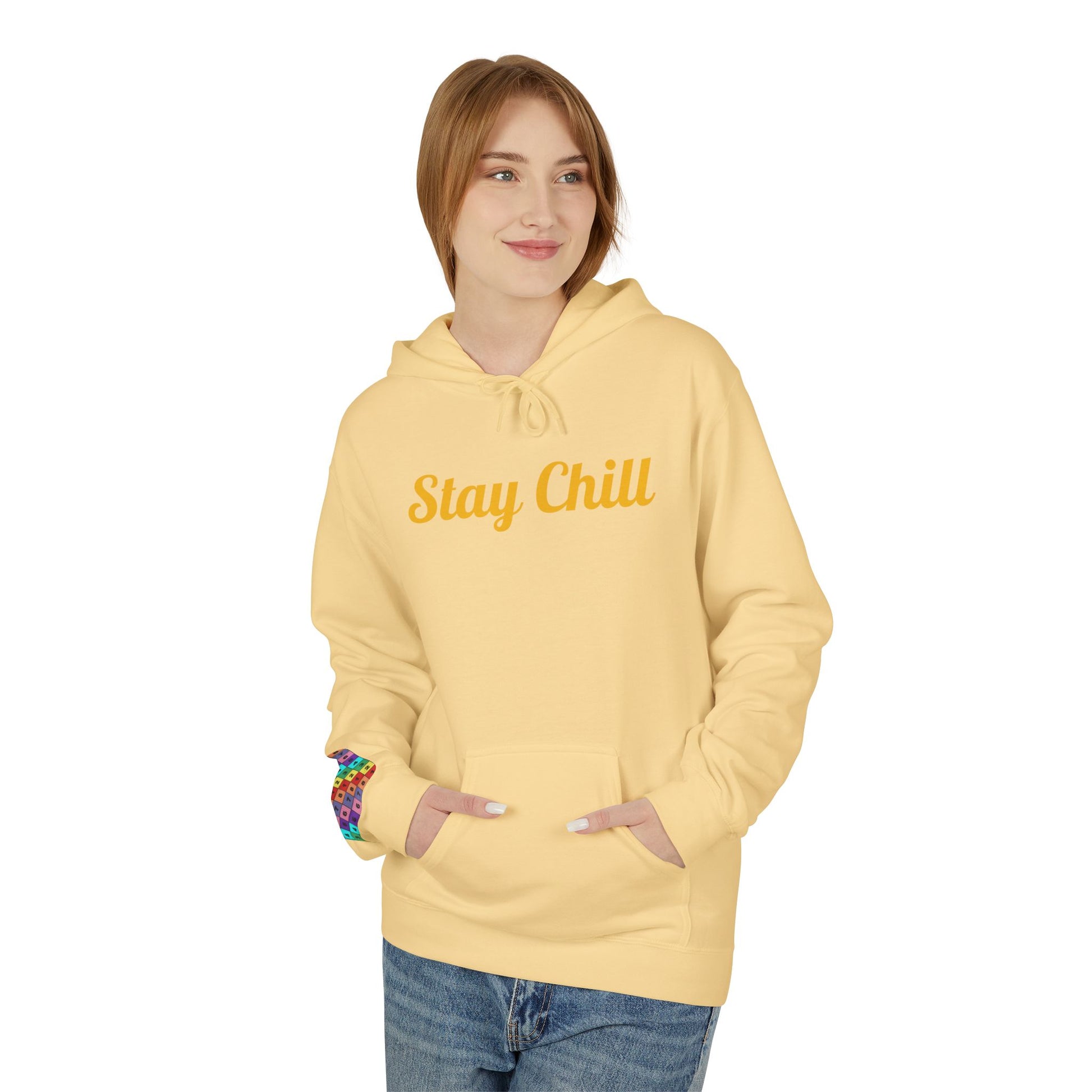 Stay Chill Unisex Midweight Softstyle Fleece Hoodie - Psychonaut Swag