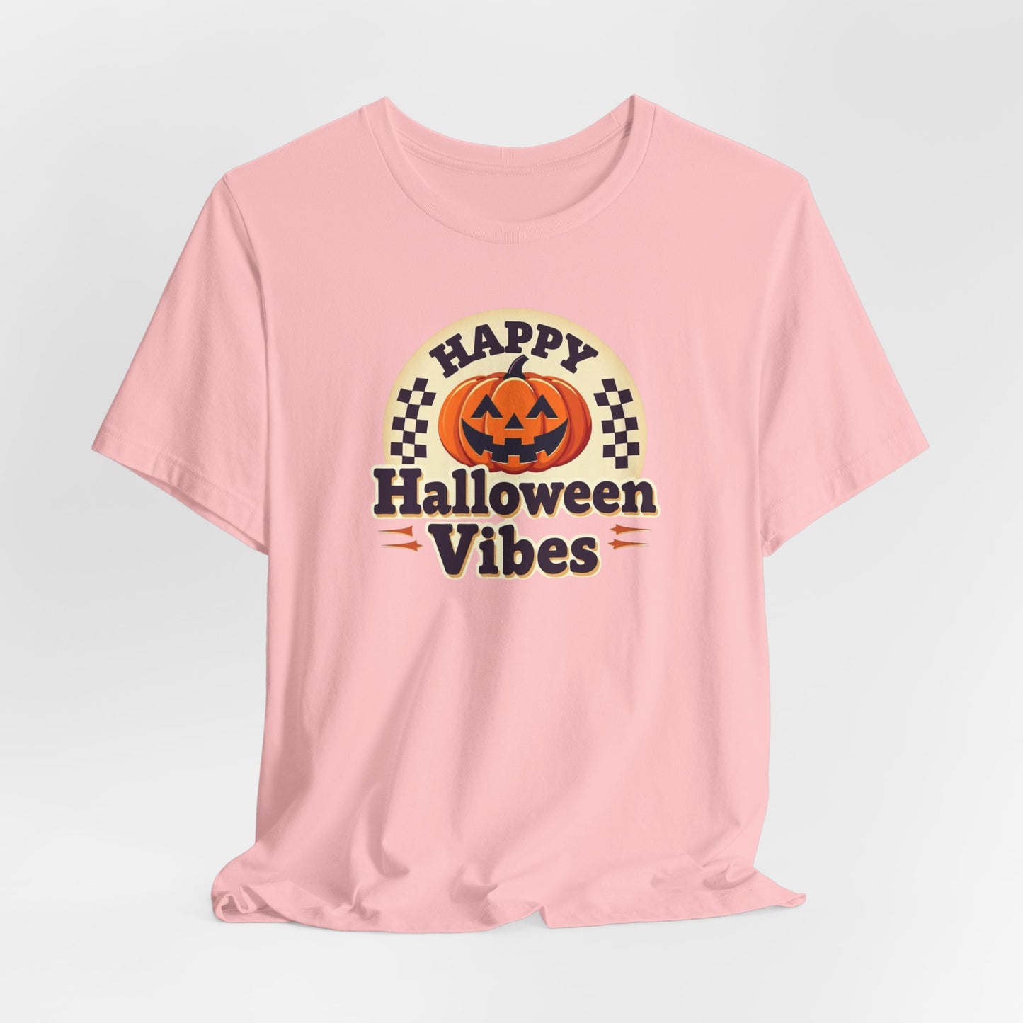 Happy Halloween Vibes Tee — Retro Pumpkin Halloween T-Shirt