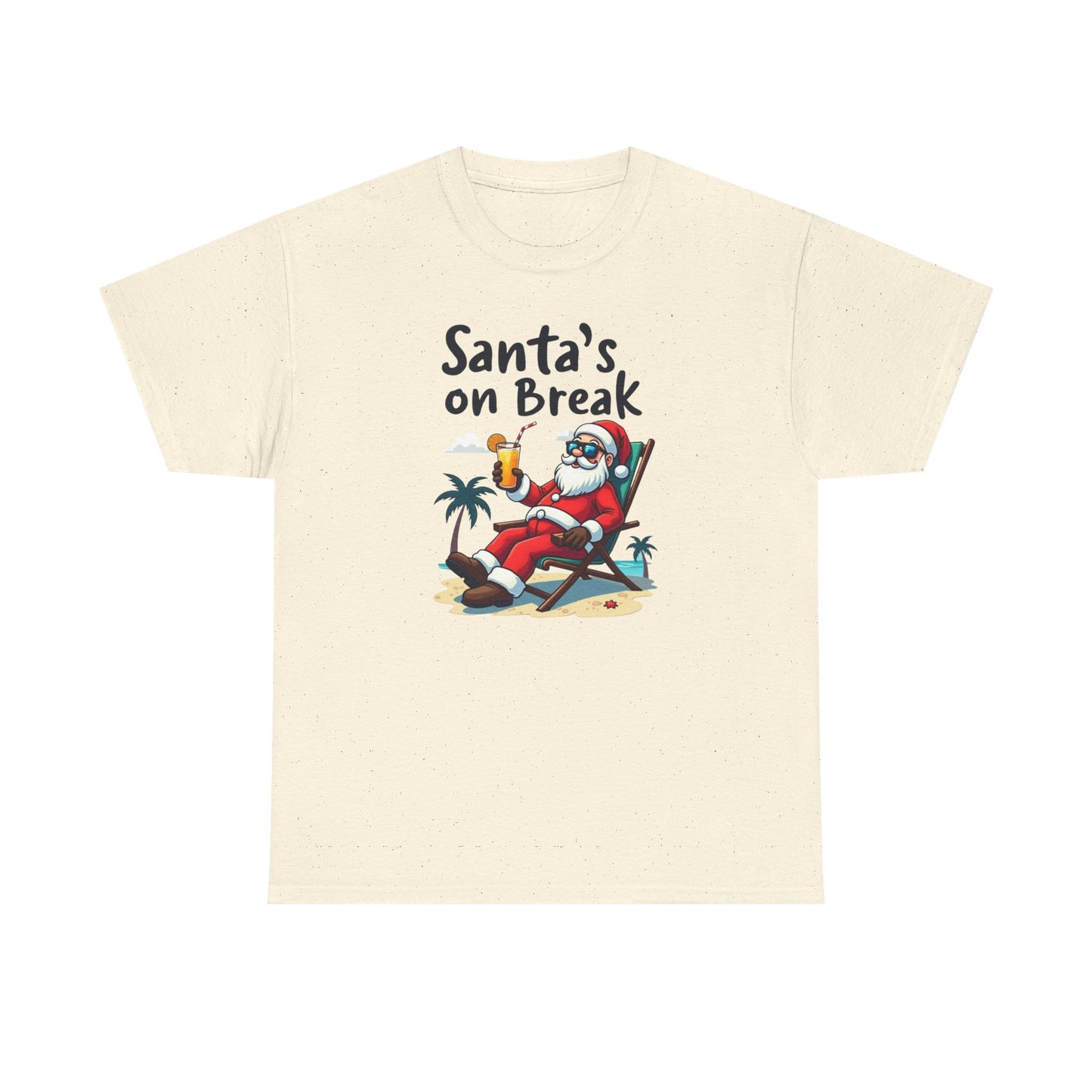 Santa's On Break T-Shirt – Funny Tropical Christmas Tee
