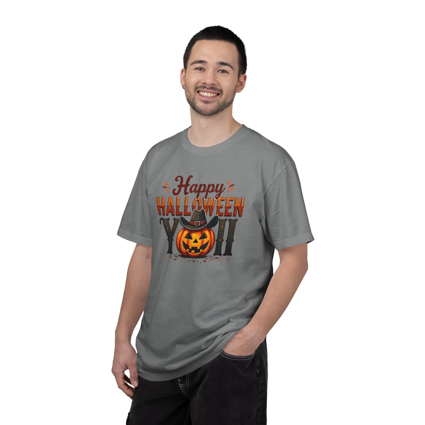 Halloween T-Shirt — "Happy Halloween You" Pumpkin Witch Graphic