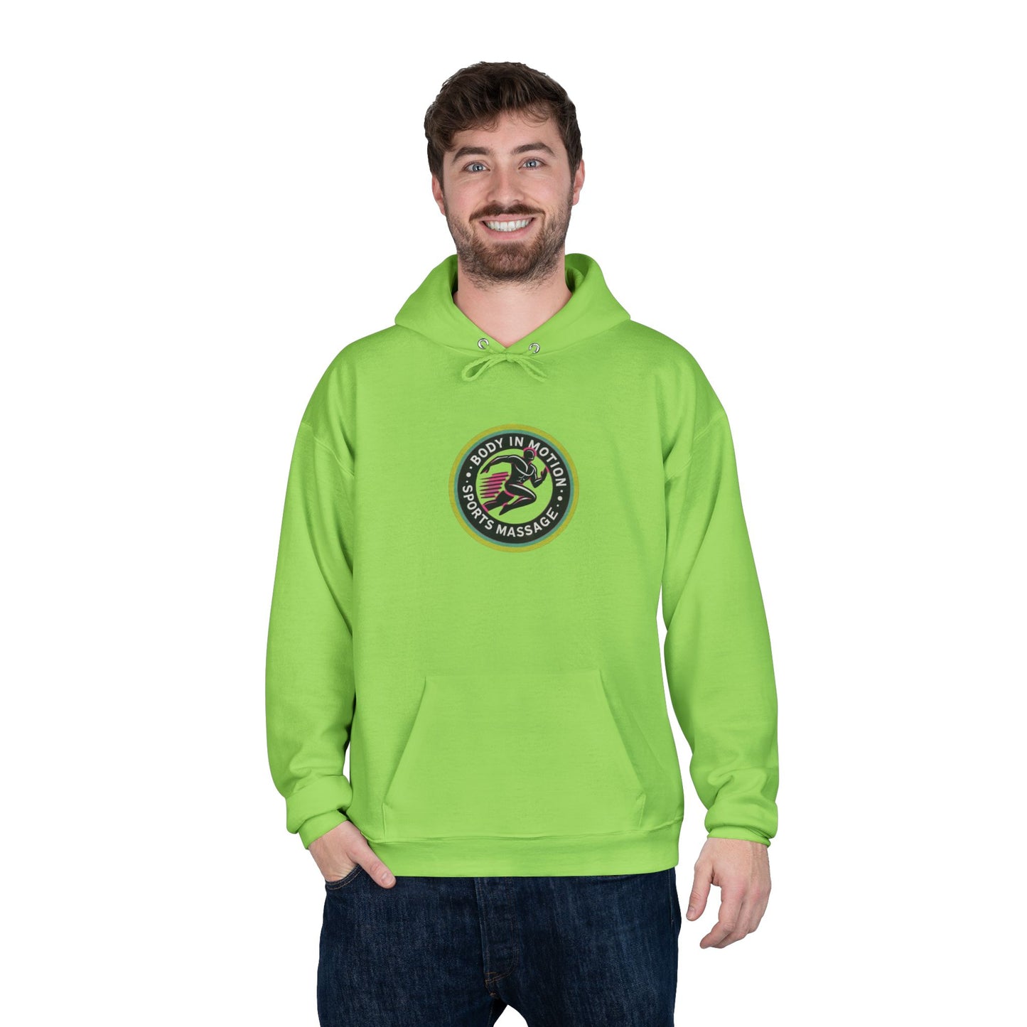 Sports Massage, Logo Hoodie — 'Run Fast' Athletic Pullover