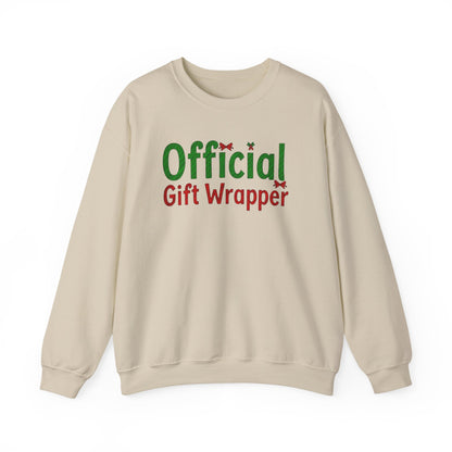 Christmas 'Official Gift Wrapper' Sweatshirt - Funny Holiday Gift Wrapping Tee