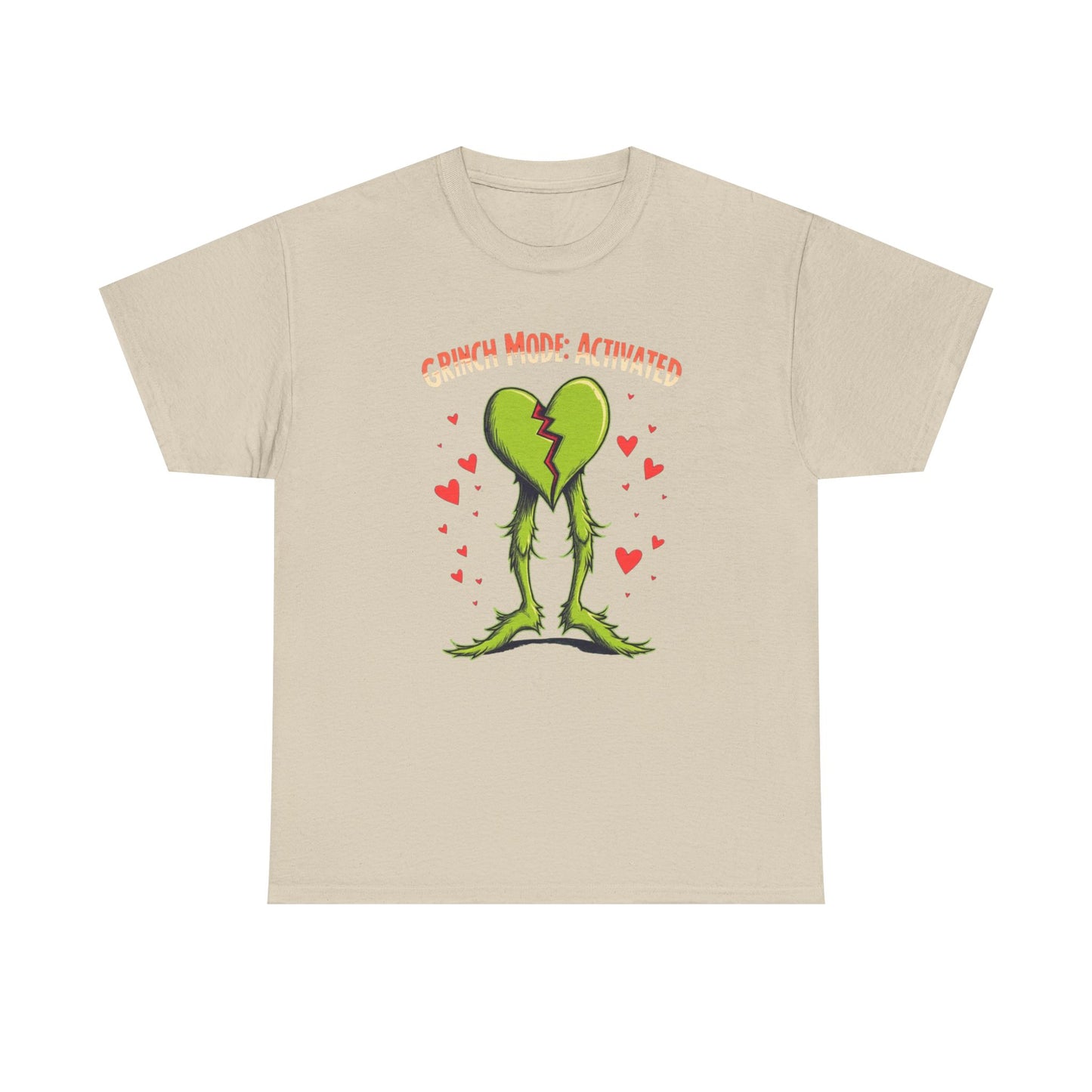 Grinchy Valentines, Unisex Heavy Cotton Tee