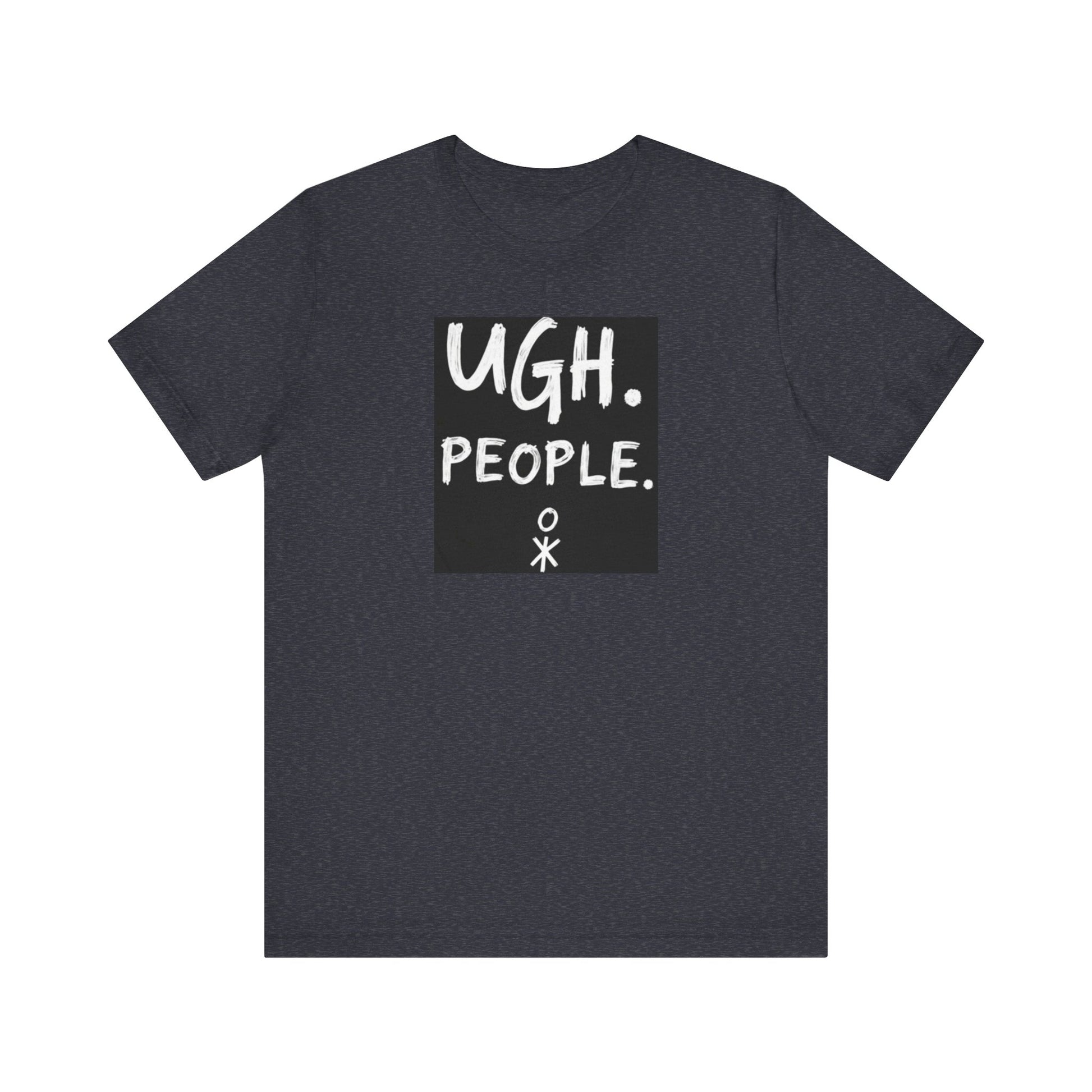 Frustration Level: UGH. PEOPLE. Unisex Tee, Funny Graphic T-Shirt, Gift for Introverts, Casual Wear, Everyday Humor - Psychonaut Swag