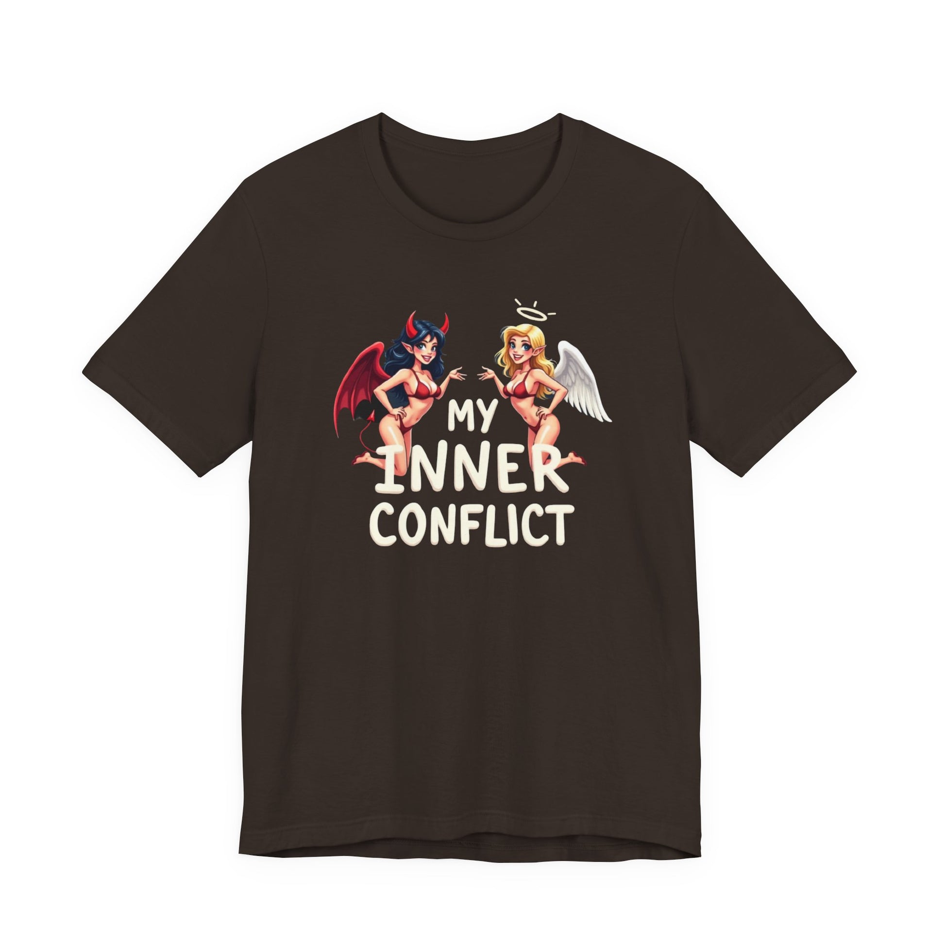 My Inner Conflict, Graphic Tee, Casual Wear, Halloween Gift, Unisex Shirt, Fashion Statement, Unique Style - Psychonaut Swag