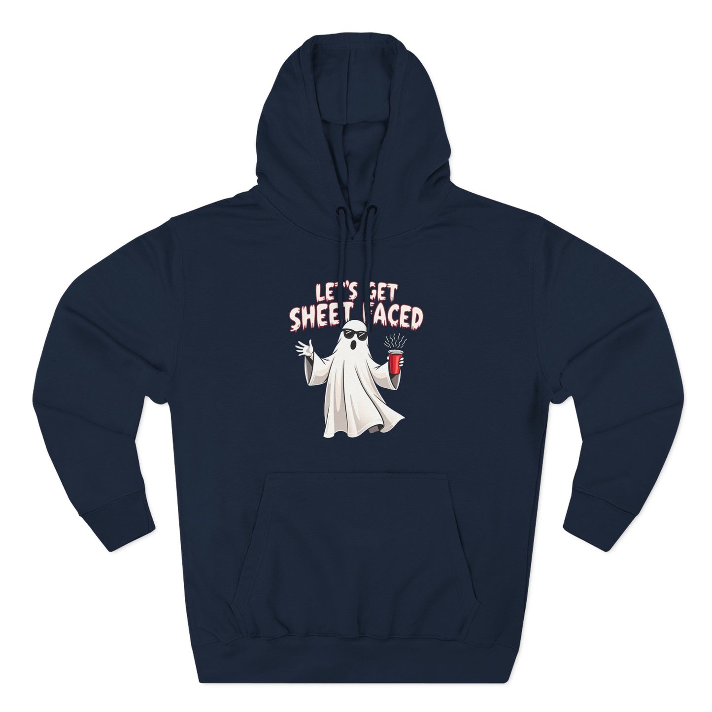 Let's Get Sheet-Faced Hoodie — Funny Ghost Halloween Pullover
