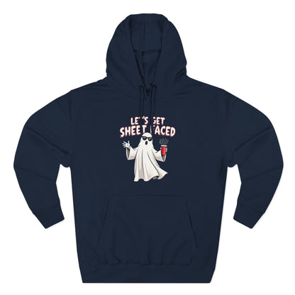 Let's Get Sheet-Faced Hoodie — Funny Ghost Halloween Pullover