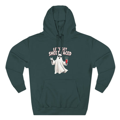 Let's Get Sheet-Faced Hoodie — Funny Ghost Halloween Pullover