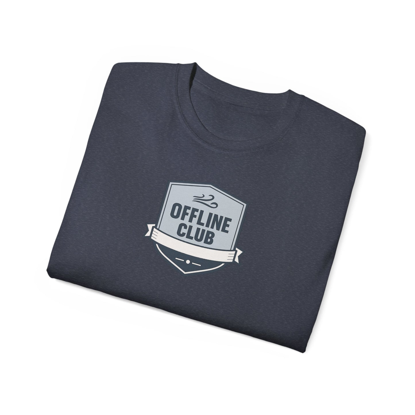 Offline Club Cotton Tee — Vintage Badge Graphic T-shirt