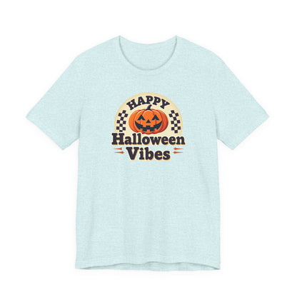 Happy Halloween Vibes Tee — Retro Pumpkin Halloween T-Shirt
