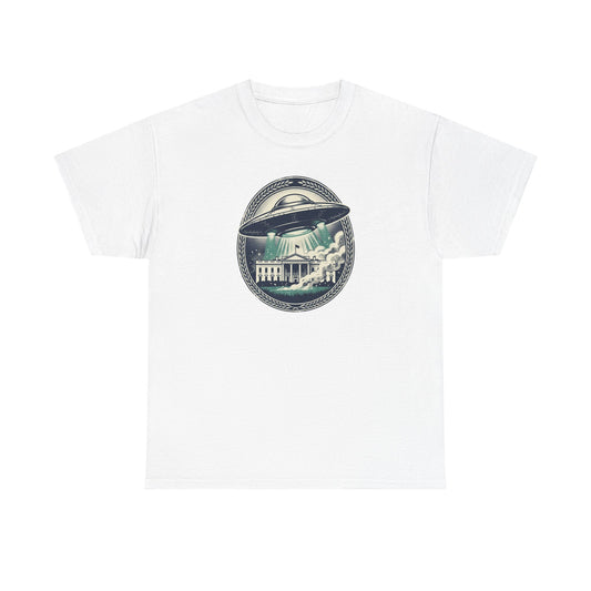 Alien Disclosure T-Shirt — Flying Saucer Over White House