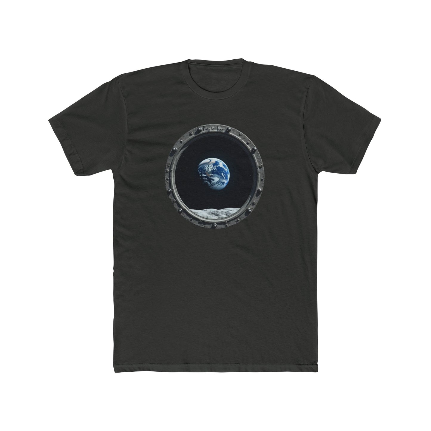 Earth view, Space-Inspired Unisex Cotton Crew Tee, Perfect for Astronaut Lovers, Casual Wear, Gift for Space Enthusiasts, Earth Day Celebration, [...] - Psychonaut Swag