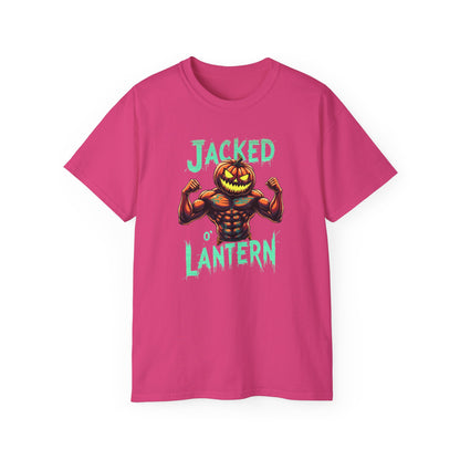 Jacked Lantern Tee | Fun Halloween T-Shirt, Pumpkin Costume Tee, Men's Halloween Shirt, Unisex Graphic Tee, Autumn Apparel