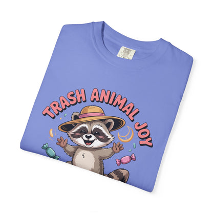 Trash Animal Joy Raccoon T-Shirt — Cute Candy-Loving Graphic Tee