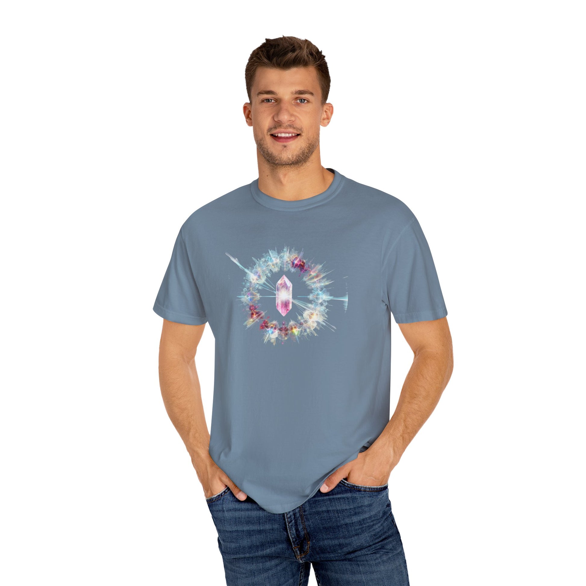 Crystal Energy Unisex T-shirt - Healing Magic Design - Psychonaut Swag