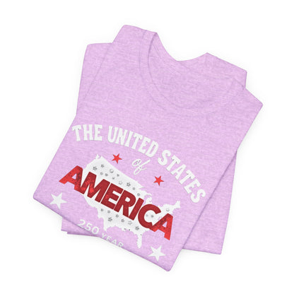 America 250 year Anniversary,Unisex Jersey Short Sleeve Tee