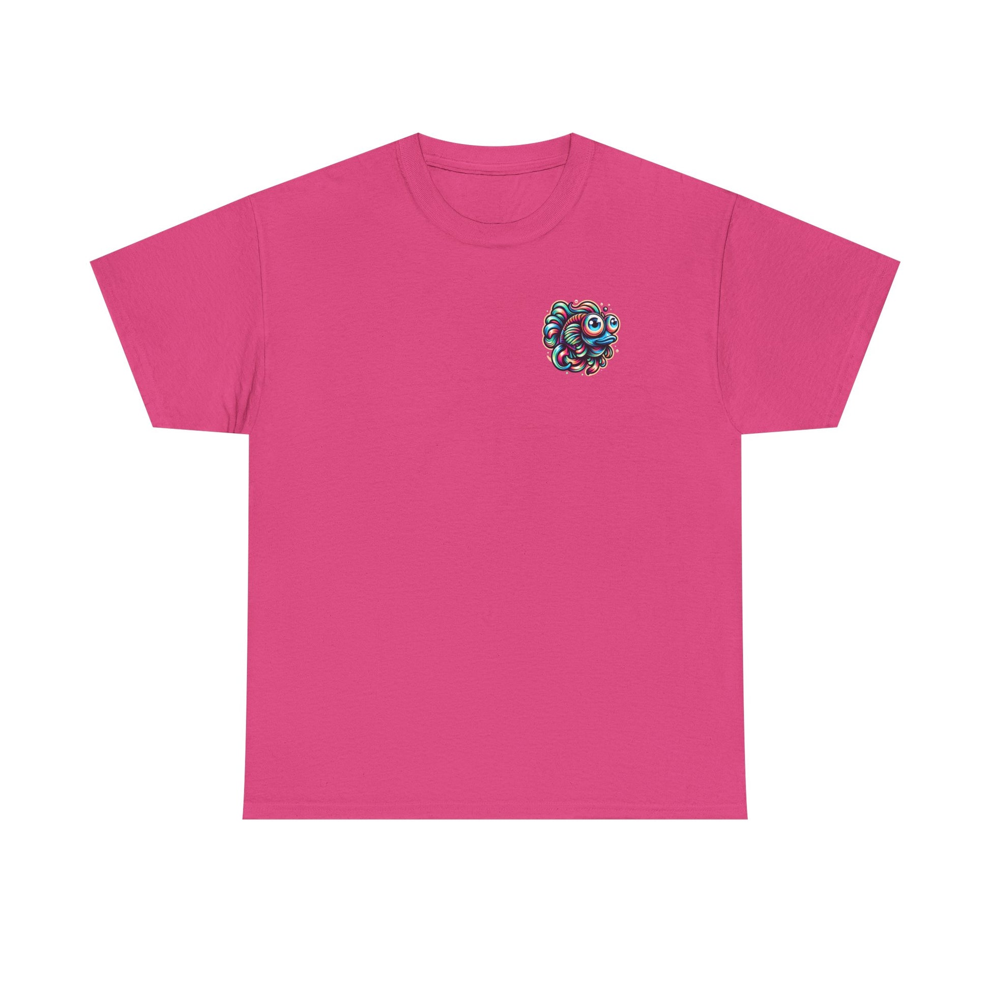 Psychedelic Fish Graphic Unisex Heavy Cotton Tee - Fun & Vibrant Apparel - Psychonaut Swag
