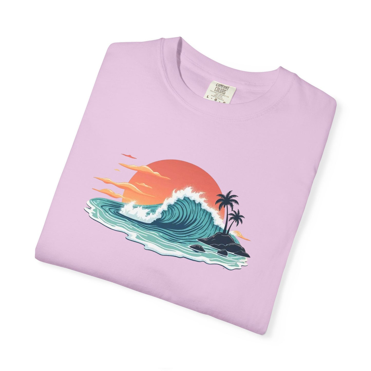Sunset Surf Graphic T-Shirt — Tropical Wave Island Tee