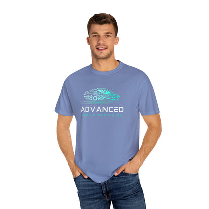 Advanced Mobile, Garment Dyed, T-Shirt, Unisex Graphic Tee, Casual Streetwear, Perfect Gift for Car Lovers, Vintage Style Merch, Everyday Wear