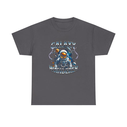 Galaxy Wanderer Tee — "Our Minds Can Travel Far" Graphic T-Shirt