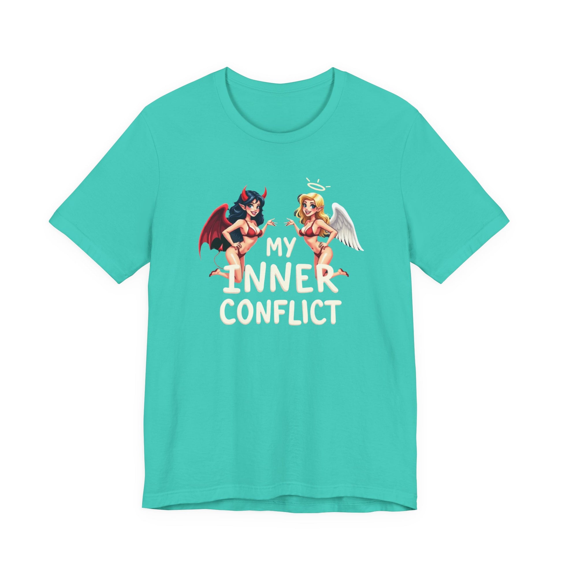My Inner Conflict, Graphic Tee, Casual Wear, Halloween Gift, Unisex Shirt, Fashion Statement, Unique Style - Psychonaut Swag