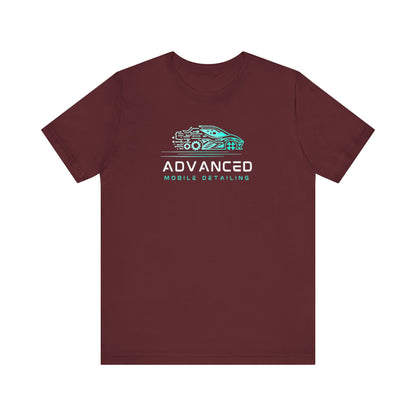Advanced Mobile Detailing, Super soft style, Unisex Tee, Car Enthusiast Shirt, Automotive Gift, Stylish Car Wash Tee, Perfect for Mechanics, Birthday or Holiday Gift