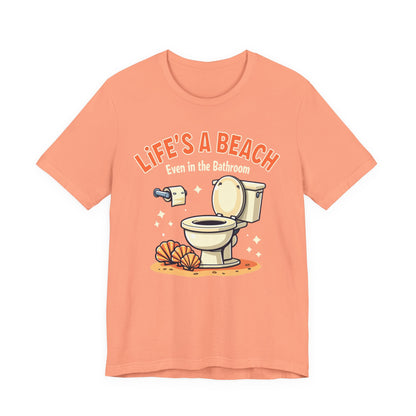 Life's a Beach, Unisex Short Sleeve Shirt - Psychonaut Swag