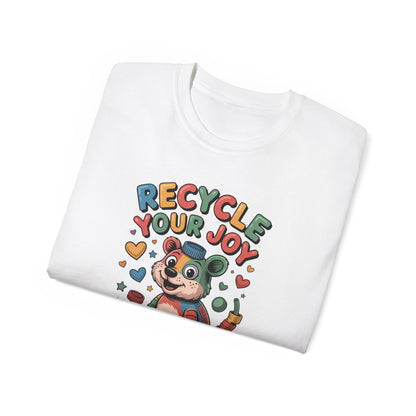 Recycle Your Joy Panda Tee — Cute Eco-Friendly Positive Message T-Shirt