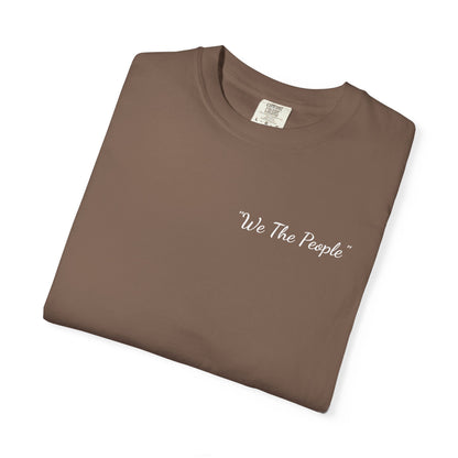 We the People/flag,  Unisex Garment-Dyed T-shirt - Psychonaut Swag