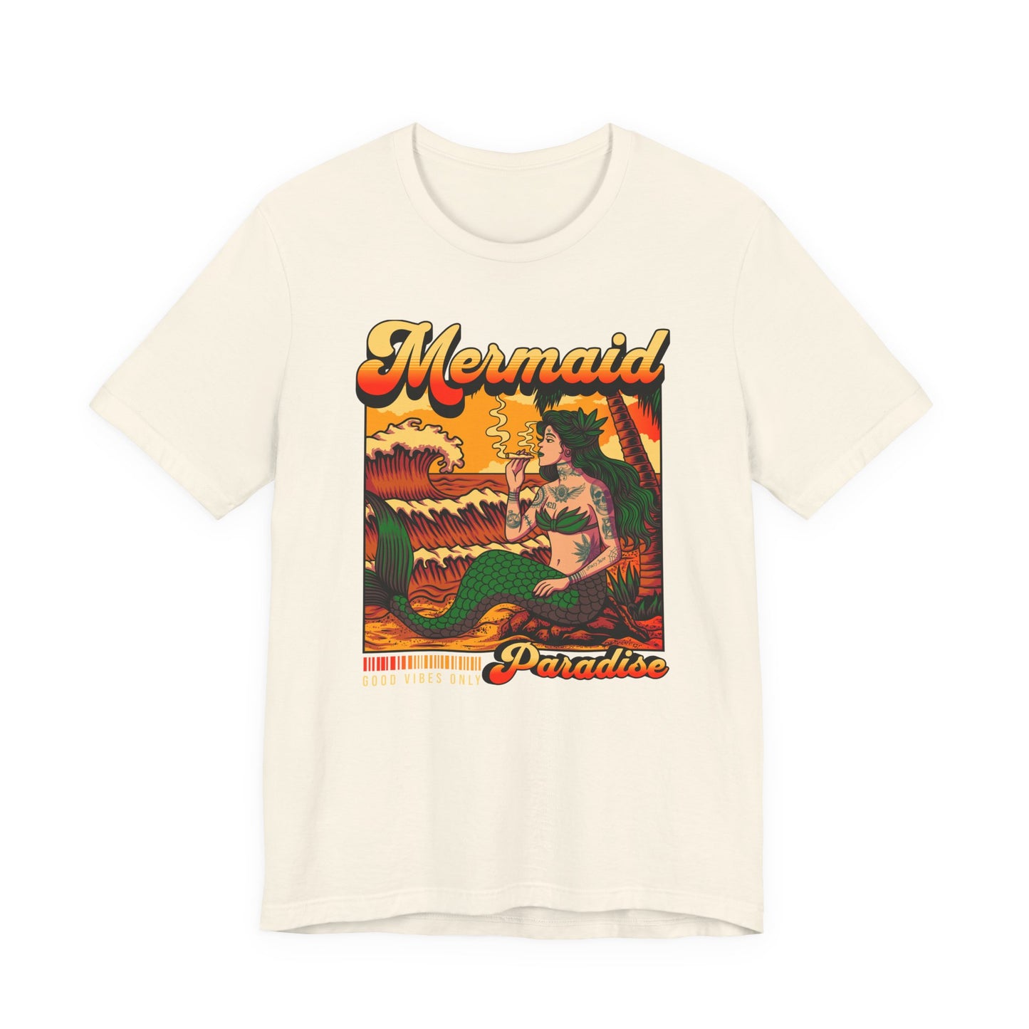 Mermaid Paradise Tee — Retro Vintage Beach Graphic T-Shirt