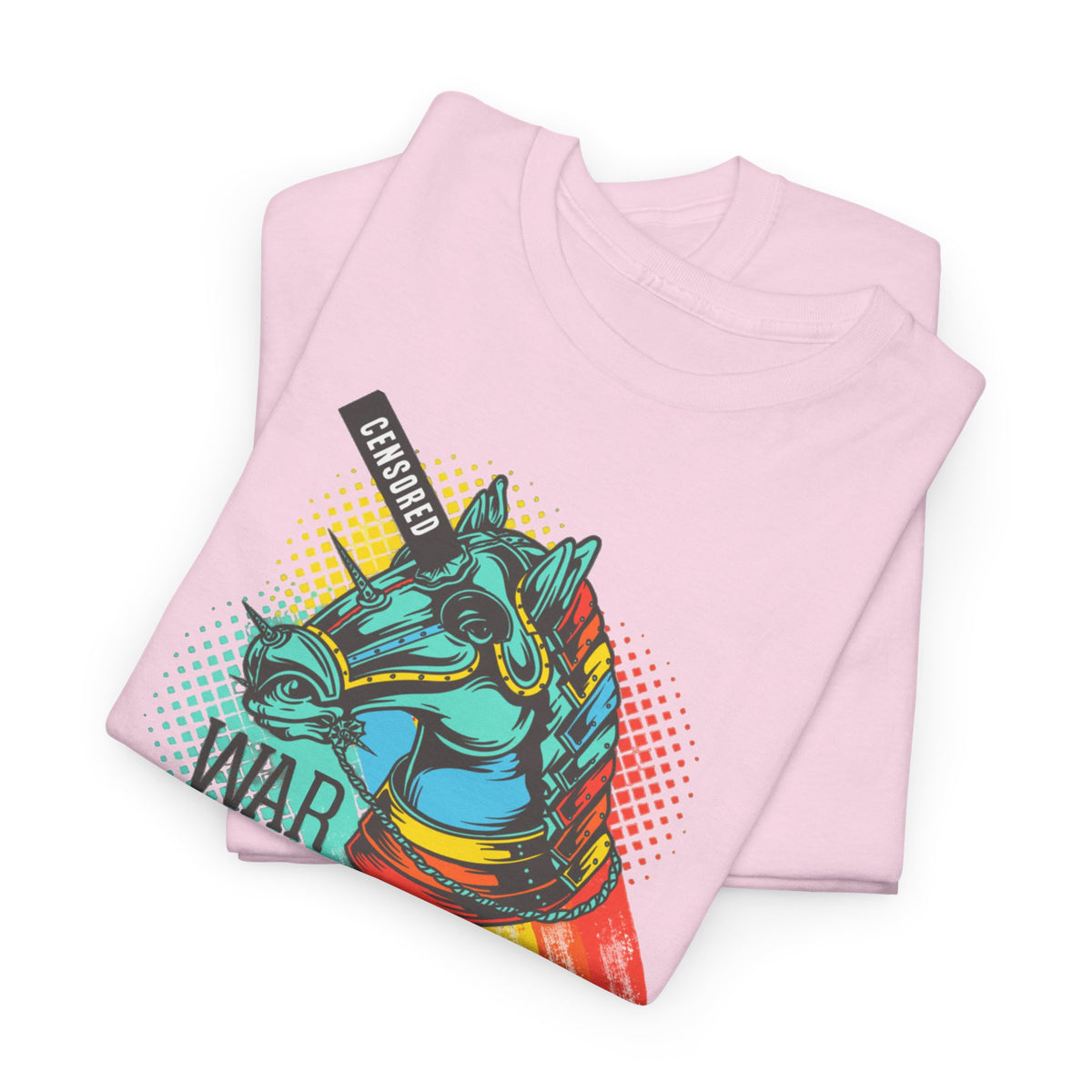 War Unicorn T-Shirt — Retro Neon Unicorn Graphic Tee